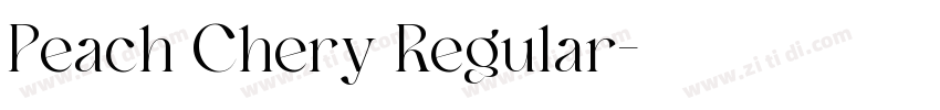 Peach Chery Regular字体转换